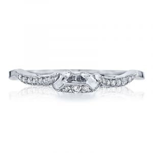 Tacori Platinum Ribbon Diamond Curved Wedding Band