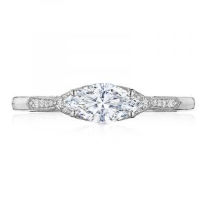 Tacori Platinum Diamond Straight Engagement Ring