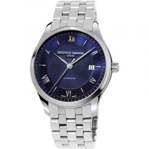 Frederique Constant Classics Automatic Stainless Steel 40mm Blue Round Dial Watch