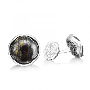 Tacori Sterling Silver Retro Classic Gemstone Cufflinks