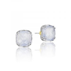 Tacori Sterling Silver Caissa Crescent Gemstone Earrings