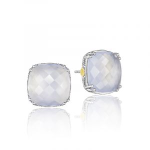 Tacori Sterling Silver Caissa Crescent Gemstone Earrings