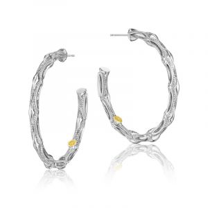 Tacori Sterling Silver The Ivy Lane Hoop Earrings