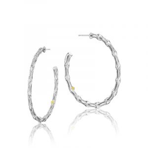 Tacori Sterling Silver The Ivy Lane Hoop Earrings