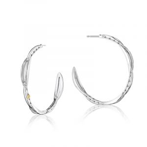 Tacori Sterling Silver The Ivy Lane Hoop Earrings