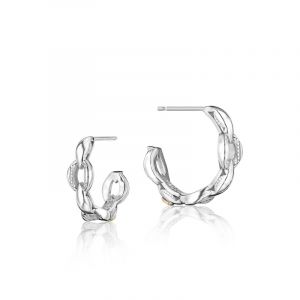 Tacori Sterling Silver The Ivy Lane Hoop Earrings