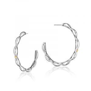 Tacori Sterling Silver The Ivy Lane Hoop Earrings