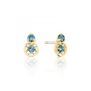 Tacori 14k Yellow Gold Petite Gemstones Earrings