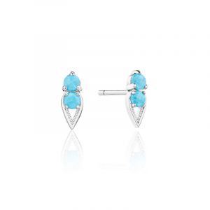 Tacori Sterling Silver Petite Gemstones Earrings