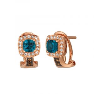 Le Vian Berrylicious Blues 14k Rose Gold Earrings