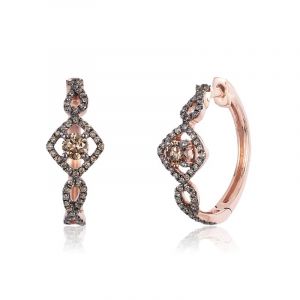 Le Vian Chocolate Diamonds® 14k Rose Gold Earrings