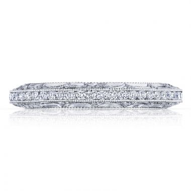 Tacori Platinum Reverse Crescent Anniversary Wedding Band