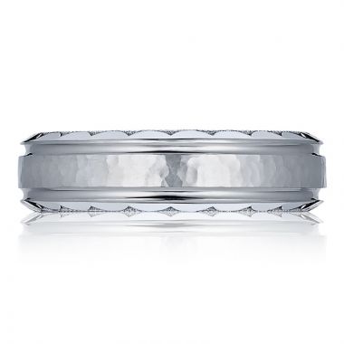 Tacori Platinum Mixed Finish Men's Wedding Band