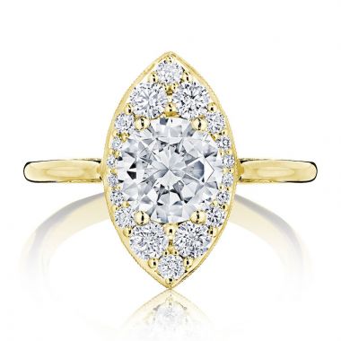 Tacori 18k Yellow Gold INFLORI Halo Ring