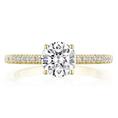 Tacori 14k Yellow Gold Coastal Crescent Diamond Straight Ring