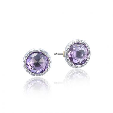 Tacori Sterling Silver Crescent Embrace Gemstone Earrings