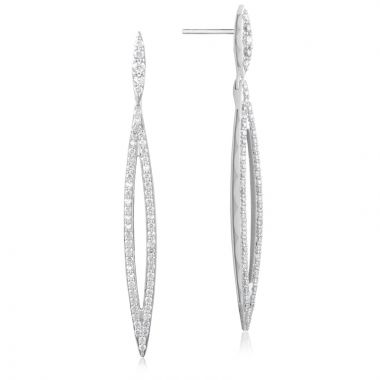 Tacori Sterling Silver The Ivy Lane Diamond Drop Earrings